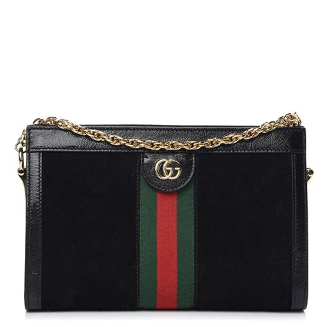 gucci ophidia black suede|ophidia gucci shoulder bag.